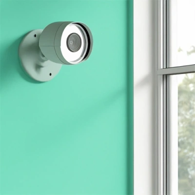 Flint vivint camera facing a window